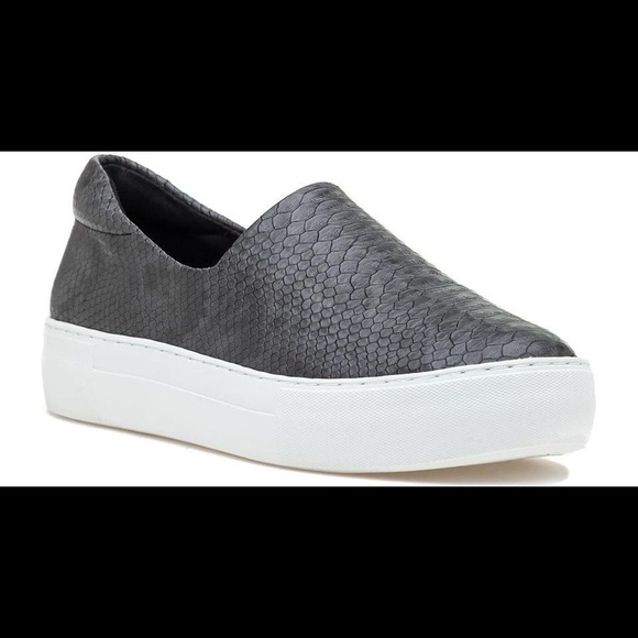 J/Slides dark grey croc Ariana slides - Picture 1 of 6